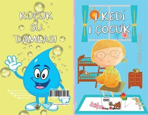 1 Kedi 1 Çocuk - Küçük Su Damlası Seti - 2 Hikaye Tek Kitap - Kitapiks