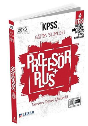 2023 KPSS Eğitim Bilimleri Profesör Soru Bankası Çözümlü