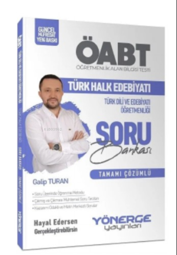 2023 ÖABT Türk Dili ve Edebiyatı Öğretmenliği Türk Halk Edebiyatı Soru Bankası Çözümlü