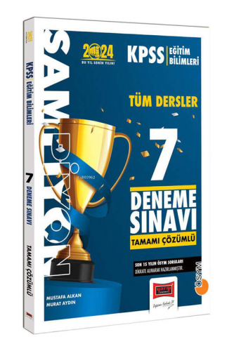 2024 Eğitim Bilimleri Tamamı Çözümlü Şampiyon 7 Deneme Sınavı - Kitapi