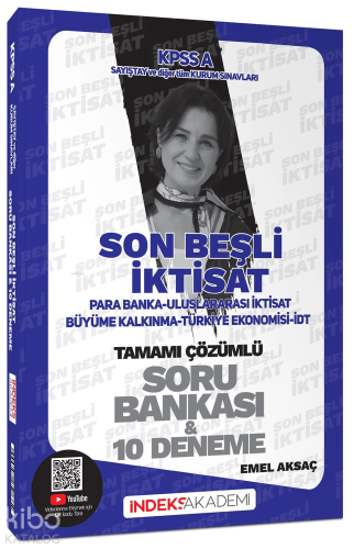 2024 KPSS A Grubu İktisat Son Beşli Soru Bankası ve 10 Deneme Çözümlü