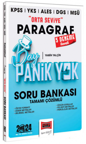 2024 KPSS YKS MSÜ Bay Panik Yok Paragraf Orta Seviye Tamamı Çözümlü Soru Bankası