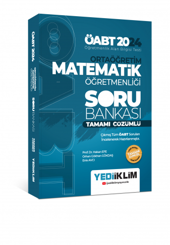 2024 ÖABT Ortaöğretim Matematik Öğretmenliği Tamamı Çözümlü Soru Bankası