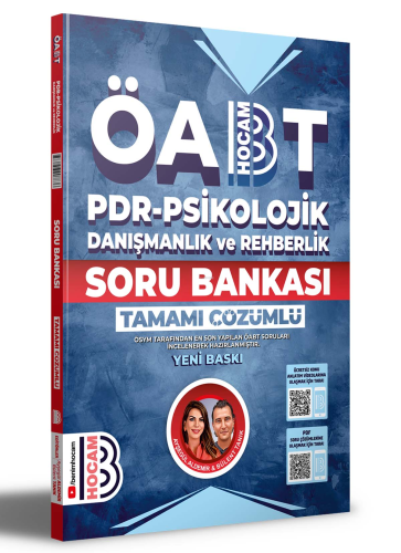 2024 ÖABT PDR - Psikolojik Danışmanlık ve Rehberlik Tamamı Çözümlü Soru Bankası