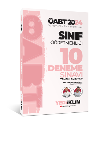 2024 ÖABT Sınıf Öğretmenliği Tamamı Çözümlü 10 Deneme Sınavı