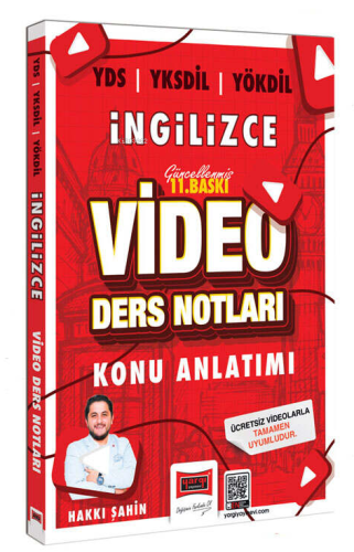 2024 YDS YÖKDİL YKSDİL İngilizce Video Ders Notları
