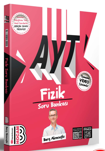 AYT Fizik Tamamı Video Çözümlü Soru Bankası Benim Hocam Yayınları