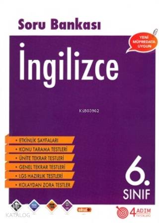 4 Adım - 6. Sınıf İngilizce Soru Bankası