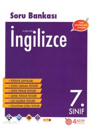 4 Adım - 7. Sınıf İngilizce Soru Bankası