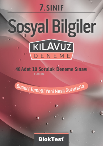 7.Sınıf Bloktest Sosyal Bilgiler Kılavuz Deneme