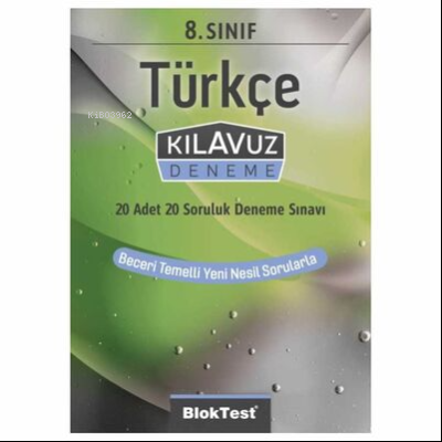 8.Sınıf Bloktest Türkçe Kılavuz Deneme - Kitapiks.com