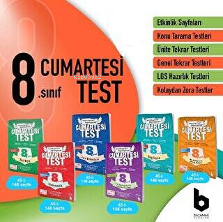 8.Sınıf Cumartesitest Seti (6 Kitap) /Basamak