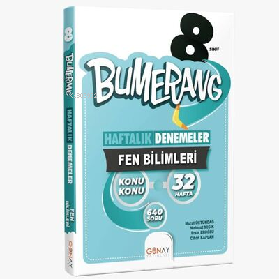 8.Sınıf LGS Bumerang 32 Haftalık Fen Bilimleri Denemeleri