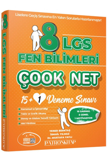 8. Sınıf LGS Çook Net Fen Bilimleri 16'lı Sarmal Deneme Sınavı