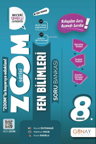 8.Sınıf LGS Yeni Zoom Fen Bilimleri Soru Bankası