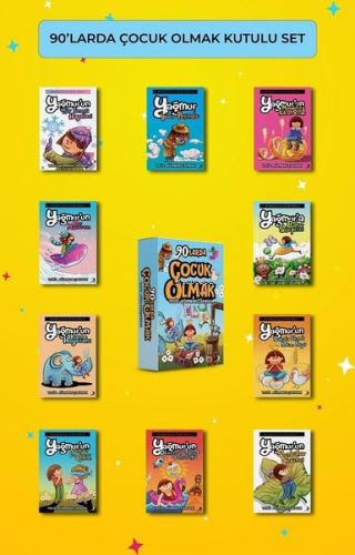 90'larda Çocuk Olmak Serisi Seti - 10 Kitap Takım - Kutulu - Kitapiks.
