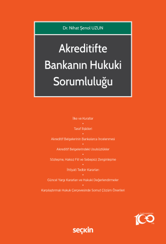Akreditifte Bankanın Hukuki Sorumluluğu - Kitapiks.com