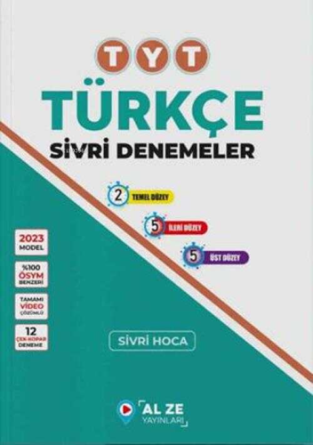 Alze Yayınları TYT Türkçe Sivri Denemeler