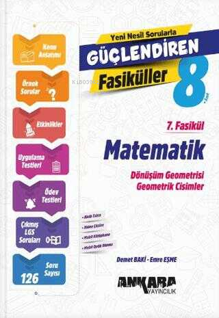Ankara Yayıncılık Matematik Güçlendiren 7. Fasikül - Kitapiks.com