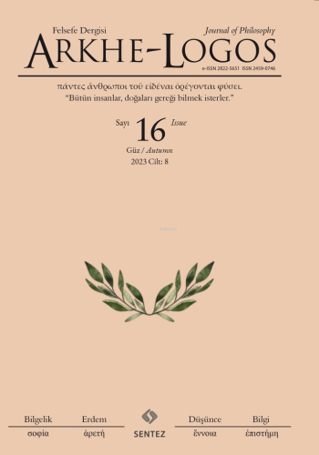 Arkhe-Logos 16 - Kitapiks.com