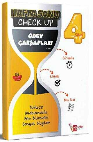 Artı Eğitim Yayınları 4. Sınıf Hafta Sonu Check Up Ödev Çarşafları