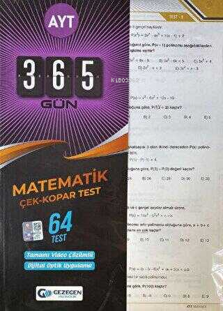 AYT Matematik Çek Kopar Yaprak Test (Yeni) - Kitapiks.com