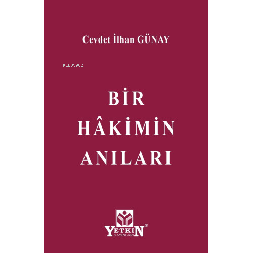 Bir Hâkimin Anıları