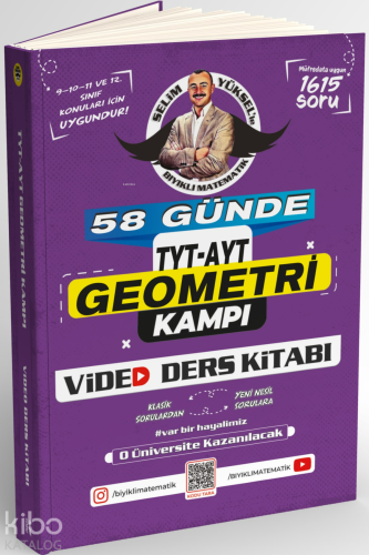 Bıyıklı Matematik 58 Günde TYT AYT Geometri Kampı Video Ders Kitabı