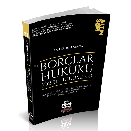 Borçlar Hukuku Özel Hükümler Konu Anlatımı - Kitapiks.com