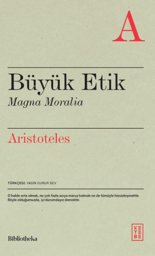 Büyük Etik;Magna Moralia