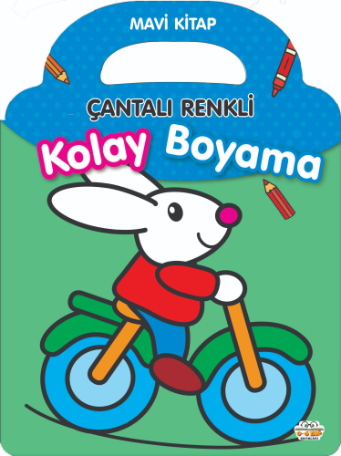 Çantalı Renkli Kolay Boyama - Mavi kitap - Kitapiks.com