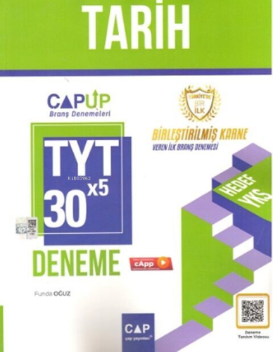 Çap Yayınları TYT Tarih 30 x 5 Up Deneme - Kitapiks.com