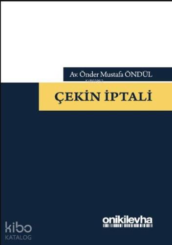 Çekin İptali - Kitapiks.com