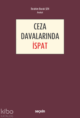 Ceza Davalarında İspat - Kitapiks.com