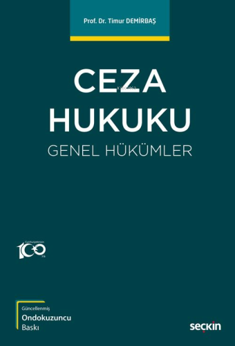 Ceza Hukuku;Genel Hükümler - Kitapiks.com
