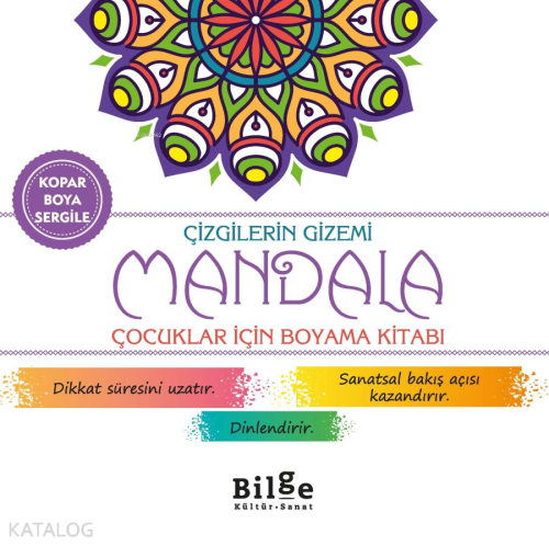 Çizgilerin Gizemi - Mandala;Çocuklar İçin Boyama Kitabı - Kitapiks.com
