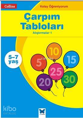 Collins Kolay Öğreniyorum - Çarpım Tabloları Alıştırmalar 1 (5-7 Yaş); Kolay Öğreniyorum