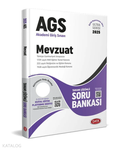 Data Yayınları 2025 AGS Ultra Serisi Mevzuat Tamamı Çözümlü Soru Bankası