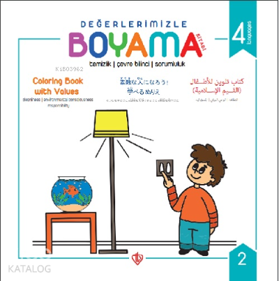 Değerlerimizle Boyama Kitabı ; Temizlik Çevre Bilinci Sorumluluk - Kit