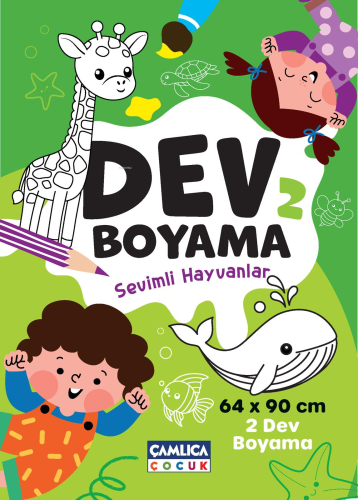 Dev Boyaması - 2 (Sevimli Hayvanlar) - Kitapiks.com