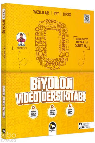 F10 Yayınları Dr. Biyoloji Barış Hoca Zero Serisi Biyoloji Video Ders Kitabı