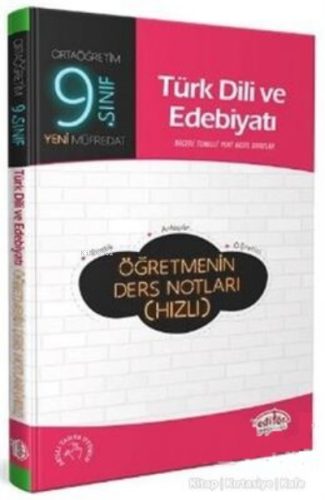 Editör 9.Sınıf Türk Dili ve Edebiyatı Öğretmenin Ders Not