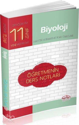 Editör Yayınları 11. Sınıf Biyoloji Öğretmenin Ders Notları Editör