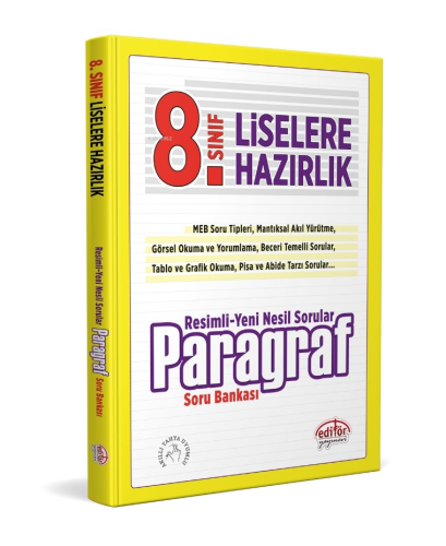 Editör Yayınları 8. Sınıf Resimli Paragraf Soru Bankası