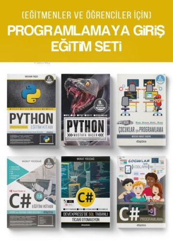 Eğitmenler ve Öğrenciler için Programlamaya Giriş Eğitim Seti - 6 Kitap Takım
