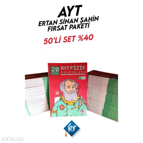 Ertan Sinan Şahin Yayınları AYT Fizik Denemeleri (20 Deneme) 50'li - K