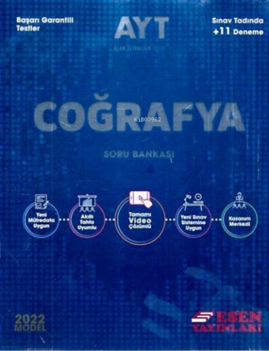 Esen Ayt Coğrafya Soru Bankası - Kitapiks.com