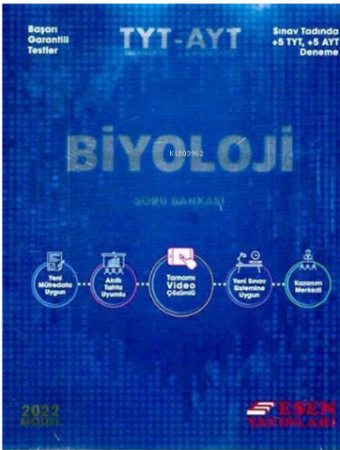 Esen Tyt-Ayt Biyoloji Soru Bankası - Kitapiks.com