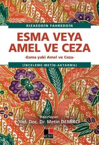 Esma veya Amel ve Ceza - Kitapiks.com