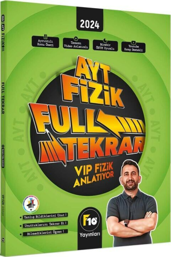 F10 Yayınları VİP Fizik AYT Fizik Full Tekrar Video Ders Kitabı
